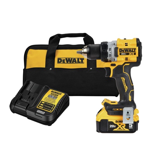 Drill Drivers | Factory Reconditioned Dewalt DCD800P1R 20V MAX XR Lithium-Ion Brushless 1/2 in. Cordless Drill Driver Kit (5 Ah) image number 0