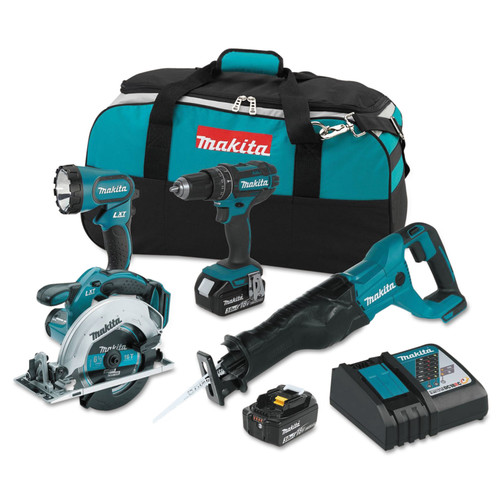 Combo Kits | Makita XT448T 18V LXT 5.0 Ah Cordless Lithium-Ion Brushless 4 Pc Combo Kit image number 0