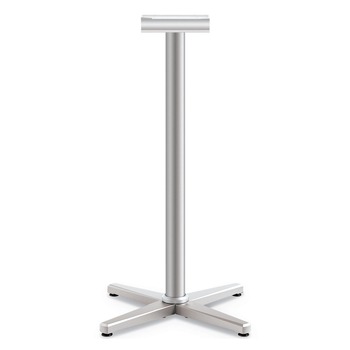 HON HCT42MX.PR8 Arrange 25.59w x 25.59d x 40h X-Leg Base for 30 in. to 36 in. Tops - Silver