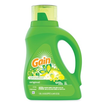 Gain 46 oz. Bottle Liquid Laundry Detergent - Gain Original Scent (6/Carton)