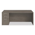 Office Desks & Workstations | Alera AE1NZK-UF3672S TOM 72 in. x 36 in. x 29 in. Seville Series Single Left Pedestal Desk - Walnut image number 2
