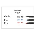 Pens | uni-ball 60143 ONYX Fine 0.7 mm Roller Ball Pen - Black Ink/Black Barrel (1-Dozen) image number 6