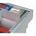 Crossover Truck Boxes | JOBOX PAC1597000 Aluminum Mid-Lid Dual Lid Compact Crossover Truck Box (Bright) image number 4