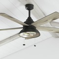 Ceiling Fans | Prominence Home 51659-45 52 in. Brightondale Industrial Style Indoor Outdoor LED Ceiling Fan with Light - Matte Black image number 5