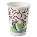 Cups and Lids | Dixie 5338S160CH PerfecTouch 8 oz. Paper Hot/Cold Cups - Coffee Haze Design (160/Pack) image number 0