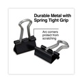 Office Jansan | Universal UNV10199 Binder Clips - Mini, Black/Silver (1 Dozen) image number 2