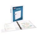 Office Jansan | Avery 19551 11 in. x 8.5 in. 3 Rings 0.5 in. Capacity Showcase Economy View Binders with Slant Rings - White image number 1
