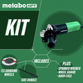 Angle Grinders | Metabo HPT G12SR4M 6.2 Amp 4-1/2 in. Angle Grinder image number 1