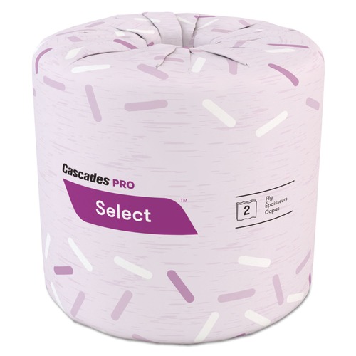 Office Jansan | Cascades PRO B040 4 in. x 3.19 in. 2-Ply Select Standard Bath Tissue - White (96/Carton) image number 0