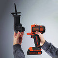 Drill Accessories | Black & Decker BDCMTRS Matrix Quick-Connect Recprocating Saw Attachment image number 4