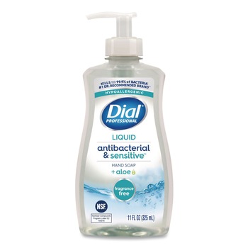 Dial Professional Antibacterial and Sensitive 11 oz Fragrance-Free Liquid Hand Soap - Unscented