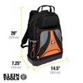 Cases and Bags | Klein Tools 55421BP-14 Tradesman Pro 14 in. Tool Bag Backpack - Black image number 6