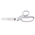 Scissors | Klein Tools G8210LRXB 10 in. Serrated Extra Blunt Bent Trimmer with Ring image number 0