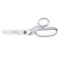 Scissors | Klein Tools G8210LRXB 10 in. Extra Blunt Serrated Bent Trimmer with Ring image number 0