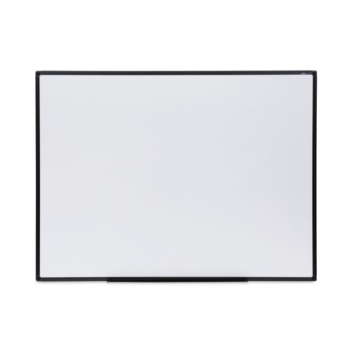 Office & Office Supplies | Universal UNV43629 48 in. x 36 in. Design Series Deluxe Dry Erase Board - White Surface/Black Anodized Aluminum Frame image number 0