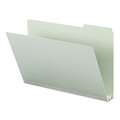 File Folders | Smead 18234 2 in. Expansion Assorted 1/3-Cut Tabs Legal Size Expanding Recycled Heavy Pressboard Folders - Gray-Green (25/Box) image number 4
