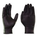 Disposable Gloves | Ammex GWBEN44100 6 mil Powder-Free Nitrile Exam Gloves - Medium, Black (1000/Carton) image number 2