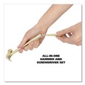 Office Jansan | Great Neck 19006 6.5 in. Long Nesting Handle 5-in-1 Carpenter's Hammer with 4 Screwdrivers - Gold image number 6