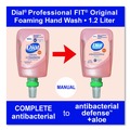 Soap Dispensers | Dial Professional 17000 16770 1.2 L Antibacterial Defense Foaming Hand Wash Refill for FIT X2 Manual Dispenser - Original Scent (3/Carton) image number 5