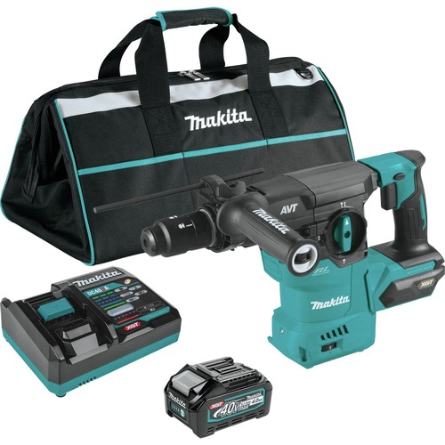 Rotary Hammers | Makita GRH09M1 40V Max XGT Brushless Lithium-Ion 1-3/16 in. Cordless AVT AWS Rotary Hammer Kit (4 Ah) image number 0