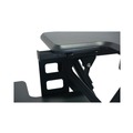 Cleaning & Janitorial Supplies | Victor VCTDCX760G 36 in. x 31.25 in. x 5.25 in. to 20 in. High Rise Height Adjustable Standing Desk with Keyboard Tray - Gray/Black image number 10