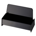 Office Jansan | Universal UNV08109 Holds (50) 2 x 3.5 Cards Plastic 3.75 in. x 1.81 in. x 1.38 in. Business Card Holder - Black image number 0