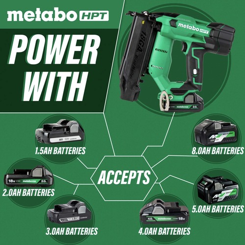 Metabo HPT NT1850DFTM 18V MultiVolt Brushless Lithium Ion Cordless