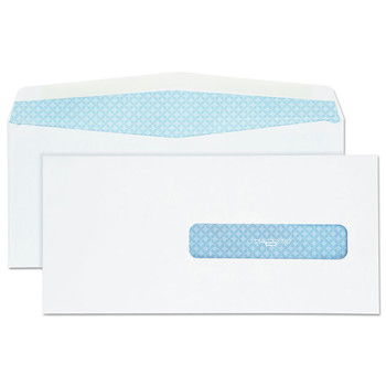 Quality Park 4.5 in. x 9.5 in. Commercial Flap Redi-Seal Closure Address Window Security Tinted Insurance Claim Form Envelope - White (500/Box)