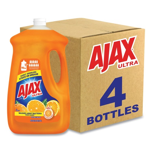 Cleaning & Janitorial Supplies | Ajax 149874 90 oz. Bottle Dish Detergent - Orange Scent (4/Carton) image number 0