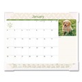 Calendars & Planners | AT-A-GLANCE DMD166-32 22 in. x 17 in. 12-Month (Jan to Dec): 2025 Puppies Monthly Desk Pad Calendar - Puppies Photography, White Sheets, Clear Corners image number 0