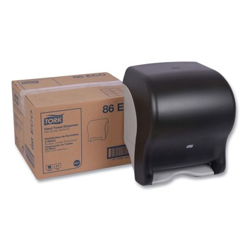 Tork 86ECO 11.78 in. x 9.12 in. x 14.39 in. Electronic Translucent Smoke Hand Towel Dispenser