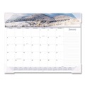 Notebooks & Pads | AT-A-GLANCE 89802 12-Month: Jan 2026 to Dec 2026 22 in. x 17 in. Landscape Photography Panoramic Desk Pad - White Sheets, Clear Corners image number 0