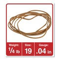 Office Jansan | Universal UNV00419 0.04 in. Gauge Size 19 Rubber Bands - Beige (310/Pack) image number 2