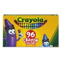 Office Jansan | Crayola 520096 Classic Color Crayons in Flip-Top Pack with Sharpener (96/Box) image number 1
