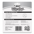 Office Jansan | BIC WOTAPP21 Wite-Out EZ Correct 0.17 in. x 472 in. Non-Refillable Correction Tape - Randomly Assorted Applicator Colors (2/Pack) image number 3