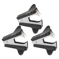 Office Jansan | Universal UNV00700VP Jaw Style Staple Remover - Black (3/Pack) image number 0