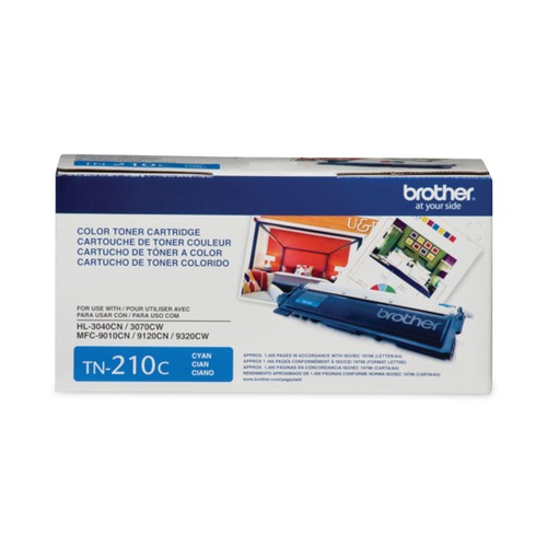 Ink & Toner | Brother TN210C 1400 Page-Yield Toner - Cyan image number 0