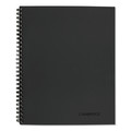 Office Jansan | Cambridge 06064 (80) 11 in. x 8.5 in. Sheets Action Planner Project-Management Format Wirebound Guided Business Notebook - Dark Gray Linen Cover image number 0