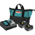 Random Orbital Sanders | Makita XOB01Z-BL1840BDC2 18V LXT Lithium-Ion 5 in. Cordless Random Orbit Sander and 2 Batteries with Rapid Optimum Charger Bundle (4 Ah) image number 6