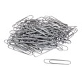 Office Jansan | Universal A7072220 Smooth Paper Clips - Jumbo, Silver (100/Box, 10 Boxes/Pack) image number 4