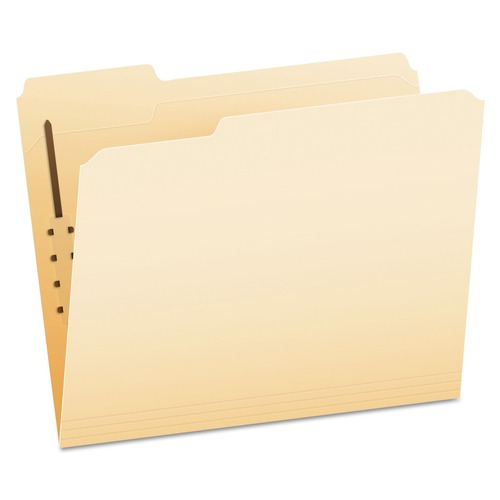 Pendaflex FM210 Manila Folders With One Fastener, 1/3-Cut Tabs, Letter Size, 50/box image number 0