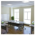 Office Jansan | Alera ALEVA734836BK Valencia 28.5 in. W x 19.75 in. D x 28.5 in. H Flip Training Table Base with Modesty Panel - Black image number 3