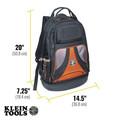 Cases and Bags | Klein Tools 55421BP-14 Tradesman Pro 14 in. Tool Bag Backpack - Black image number 4