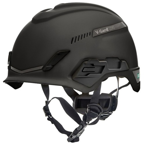 Hard Hats | MSA 10194790 V-Gard H1 Fas-Trac III Pivot Tri-Vent H1 Safety Helmet - Standard, Black image number 0
