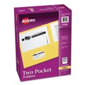 Office Jansan | Avery 47992 40 Sheet Capacity 11 in. x 8.5 in. Two-Pocket Folder - Yellow (25/Box) image number 0