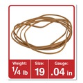 | Universal UNV00419 0.04 Gauge Size 19 Rubber Bands - Beige (310/Pack) image number 2