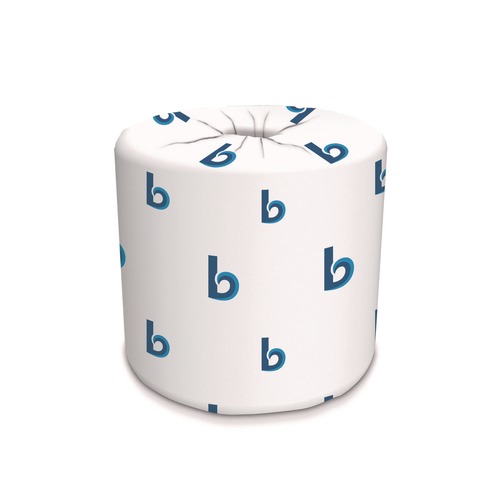 Cleaning & Janitorial Supplies | Boardwalk B6180 2-Ply Septic Safe 125 ft. Roll Length Toilet Tissue - White (96/Carton) image number 0