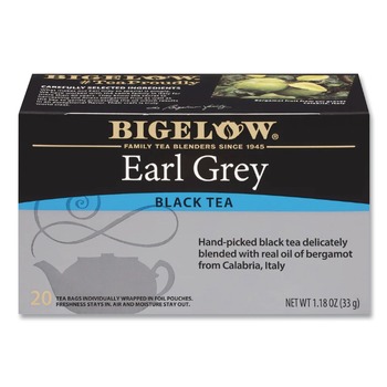 Bigelow RCB003481 Tea Bags - Earl Grey Black Tea (28/Box)