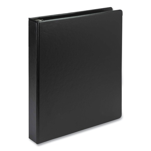Binders & Binding Supplies | Samsill 14830 11 in. x 8.5 in. 1 in. Capacity 3 Rings Biobased Round Ring Binder - Black image number 0