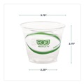 Office Jansan | Eco-Products EP-CC9S-GS GreenStripe 9 oz. Renewable and Compostable Cold Cups - Clear (1000/Carton) image number 10